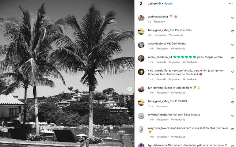 Gabigol posta imagens de 'Palmeiras' e causa apreensão entre rubro-negros sobre transferência; entenda