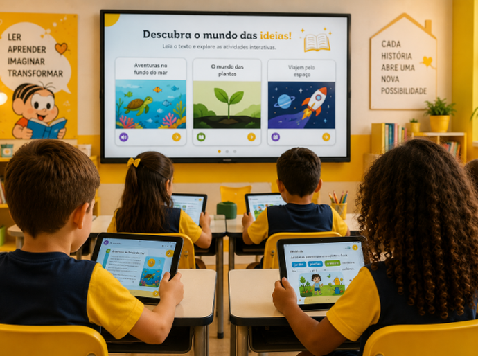 Tecnologia deixa de ser atividade complementar e passa a integrar a formação básica das crianças
