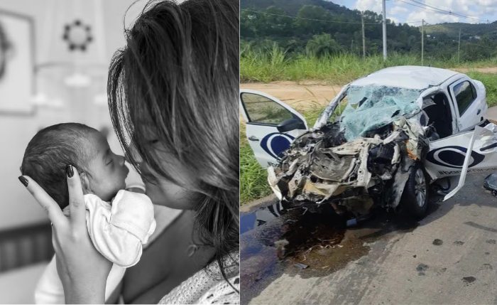 Repórter Alice Ribeiro e o filho dela