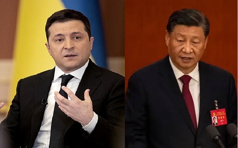 Ucrânia: após ligação para presidente da China, Zelenski fala de impulso às relações bilaterais