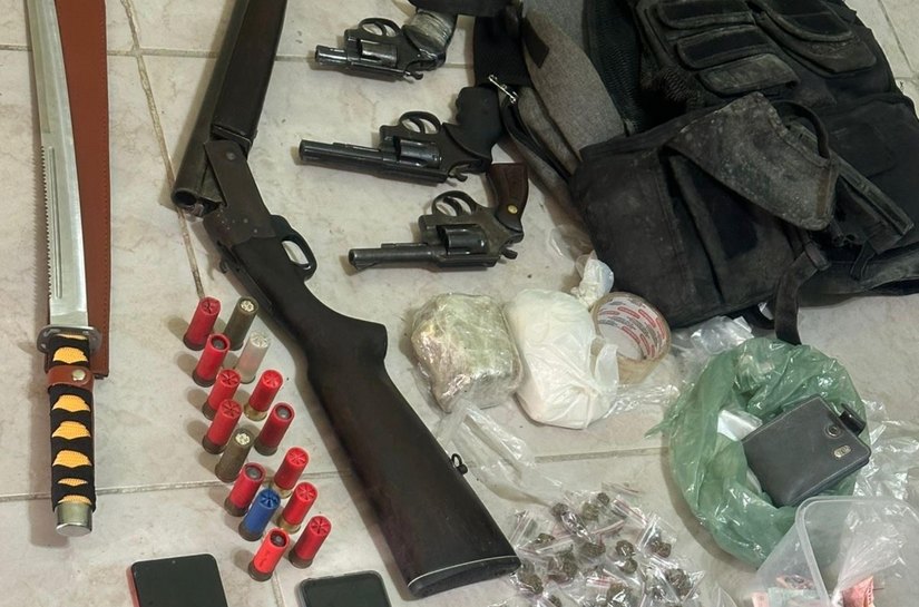 Operação conjunta apreende quatro armas em Girau do Ponciano