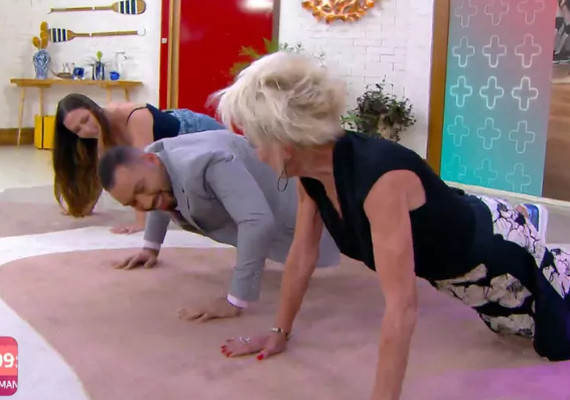 Ana Maria Braga dança &#8216;Envolver&#8217;, hit de Anitta, com Gil do Vigor