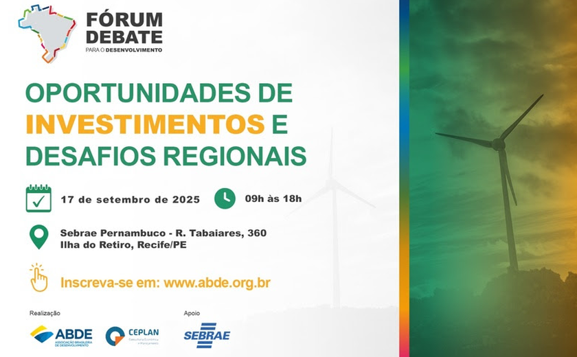 Recife sediará fórum nacional sobre investimentos e desafios regionais