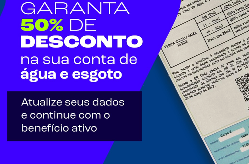 Tarifa Social: BRK inicia período de recadastramento para famílias de baixa renda
