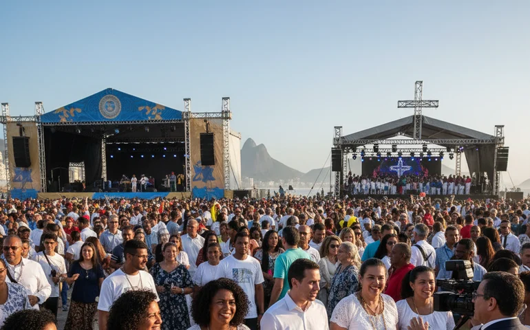 Paes nega intolerância religiosa no réveillon do Rio e diz ser o prefeito que mais apoia a diversidade: 'Quem é de axé vem para o samba'