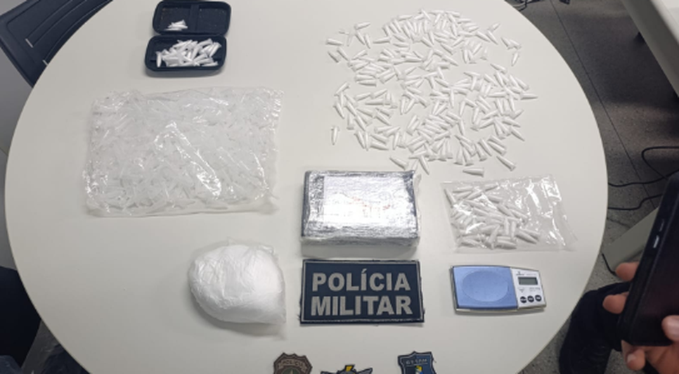 1 kg de cocaina / Foto: Reprodução: Foto SSP
