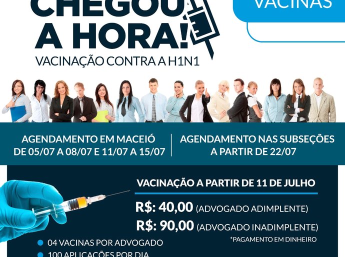CAA inicia agendamentos para segunda etapa de vacinação contra H1N1