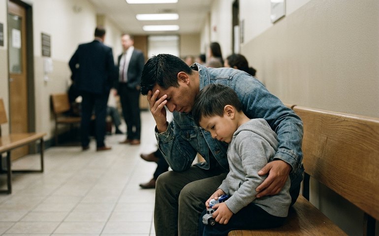 Juiz americano nega asilo a criança equatoriana de 5 anos detida com o pai
