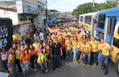 Semas de União dos Palmares promove grande caminhada em defesa de crianças e adolescentes 