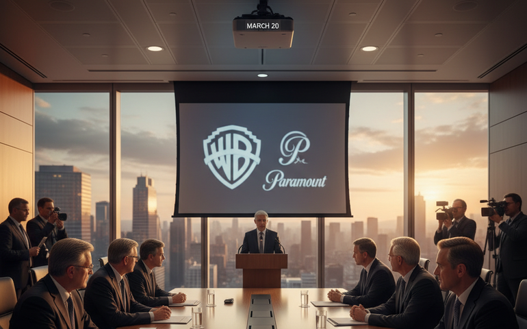 Warner marca votação de fusão com Netflix para 20 de março e reabre diálogo com Paramount