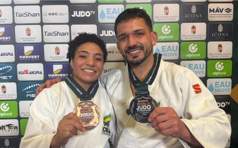 Brasil fatura prata e bronze no 3º dia do Mundial de Judô na Hungria