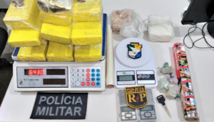Homem é preso com 7,5 quilos de drogas na Zona Norte de Aracaju / Foto: Foto: Polícia Militar/SE