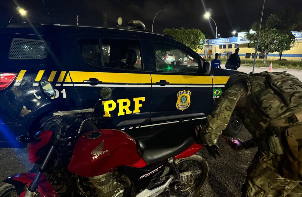 Moto recuperada  / Foto: BPRv