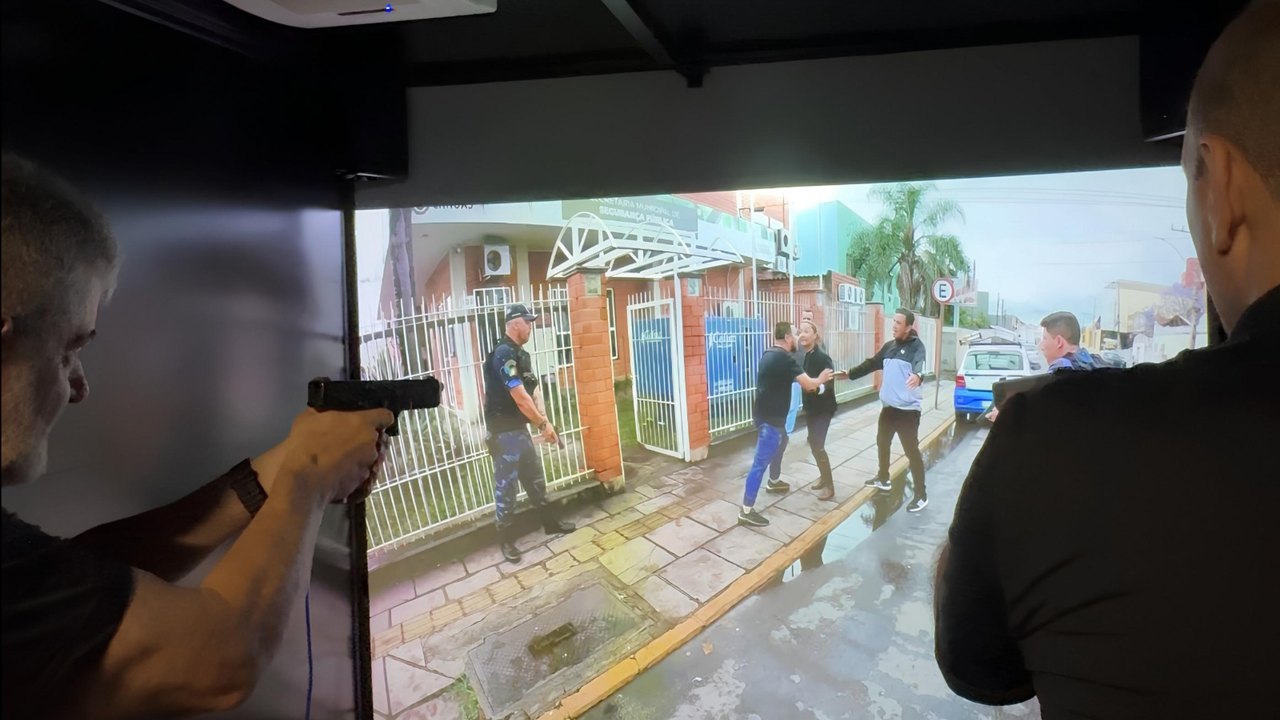 SSP leva estande de tiro virtual às forças de segurança no interior de Alagoas