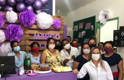 Saúde de Branquinha celebra Março Lilás e Dia Internacional da Mulher