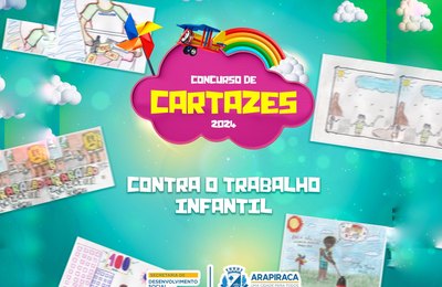 Prefeitura de Arapiraca lança 2º Concurso de Cartazes em combate aos abusos infanto-juvenil