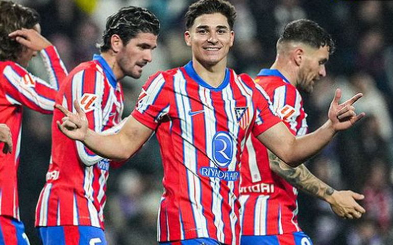 Atlético de Madrid goleia o lanterna Real Valladolid e assume o 2º lugar no Espanhol