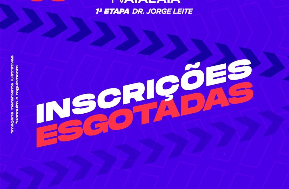 esgotadas inscrições / Foto: Reprodução
