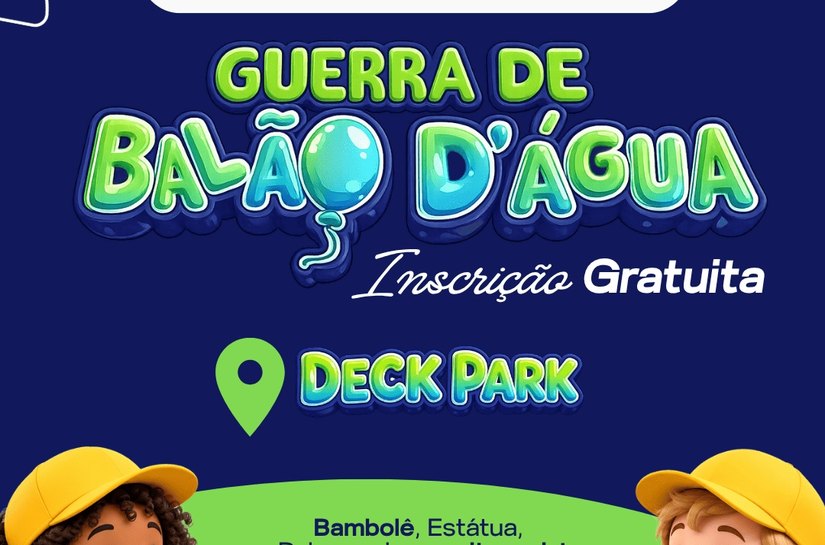 Balões d'água agitam o Shopping Pátio Maceió