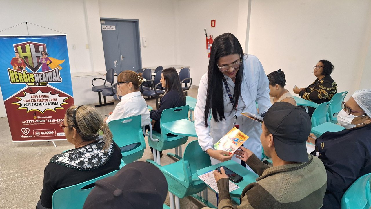 HGE realiza campanha interna para promover doações de sangue no Hemoal