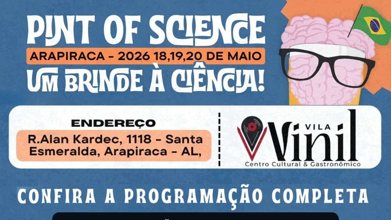 Pesquisadores do Ifal, Uneal e Ufal levam ciência para bar de Arapiraca durante o Pint Of Science