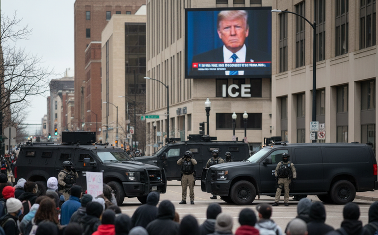Trump elogia aliado que defendeu o ICE durante protestos em Minneapolis