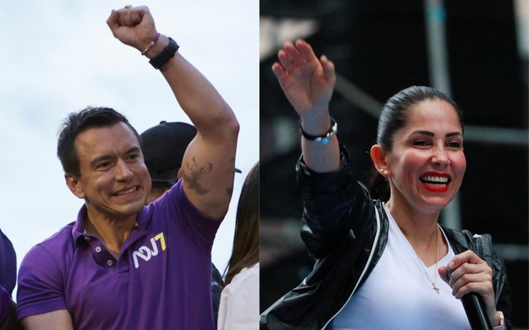 Eleição presidencial do Equador terá 2º turno entre Noboa e esquerda