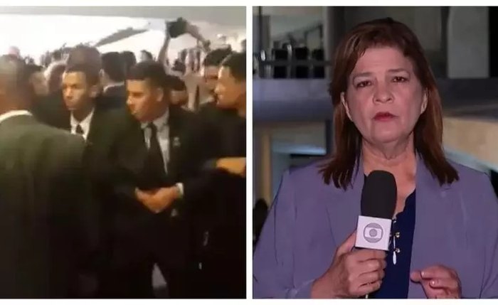 Momento em que agressão teria acontecido Momento em que agressão teria acontecido