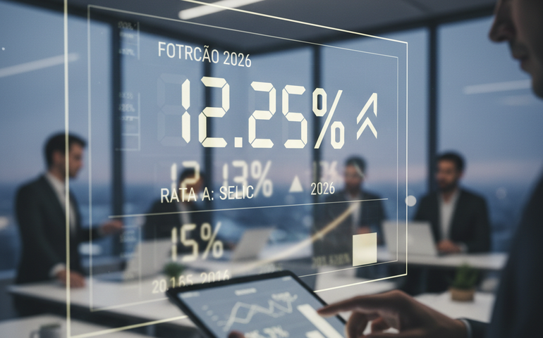 Selic deve encerrar 2026 em 12,25%, aponta relatório Focus