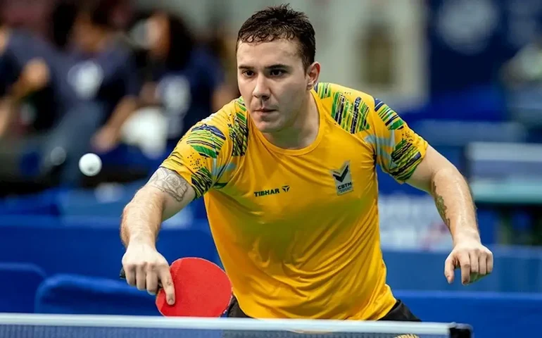 Parapan de Santiago: brasileiros sobram no 1º dia do tênis de mesa