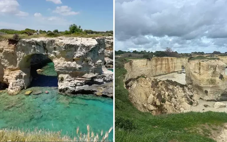 Icônico 'Arco do Amor', na Itália, desaba após tempestade