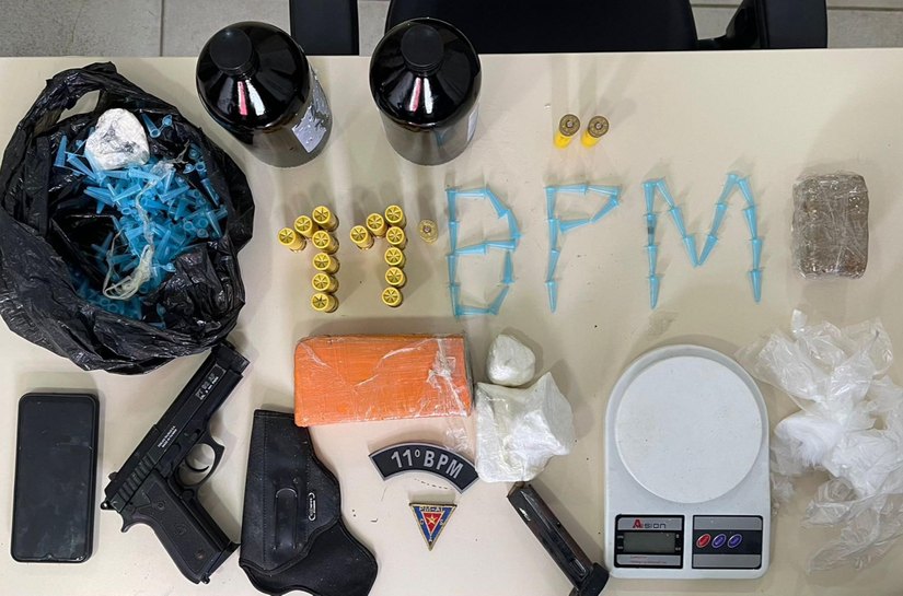 Polícia Militar apreende drogas e simulacro em Igreja Nova
