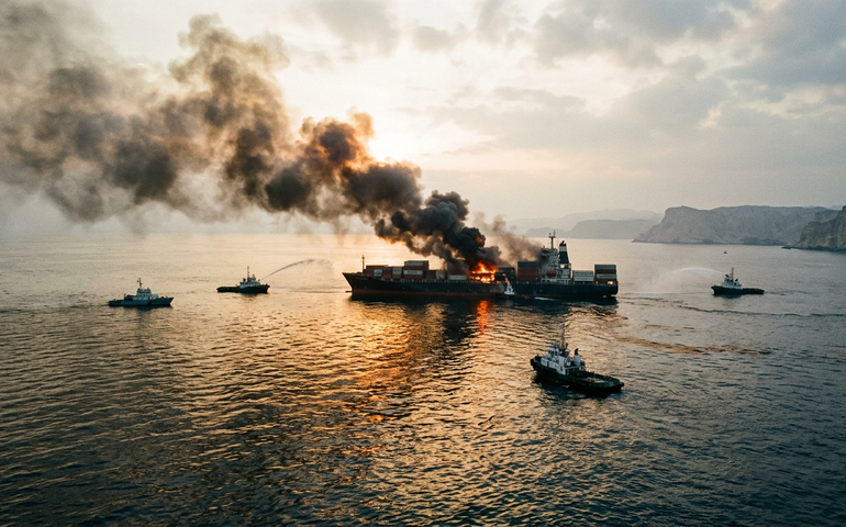12º dia de guerra tem navio atingido no Estreito de Ormuz e ataques em Beirute, Dubai e Teerã