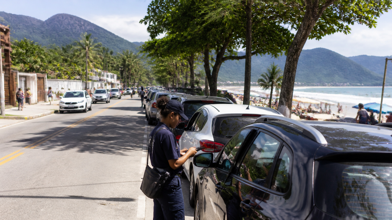 Ubatuba aumenta em 150% valor da zona azul nas principais praias da cidade