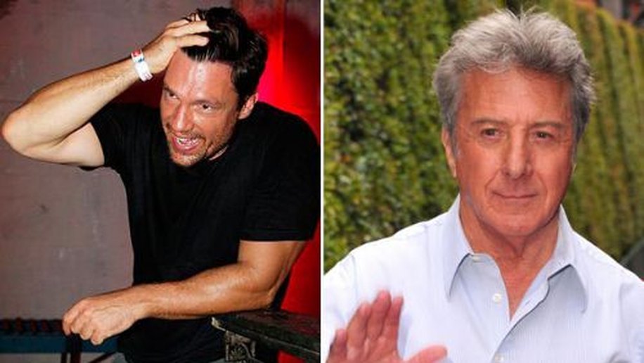 Ricardo Macchi 'paga mico' ao lado de Dustin Hoffman em comercial