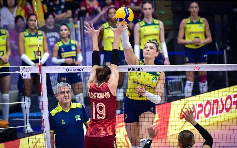 Brasil bate Tailândia e vai às semifinais da Liga das Nações de Vôlei