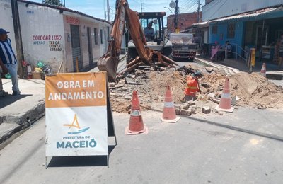 Seminfra recupera galeria danificada em via da Chã da Jaqueira que estava afundando