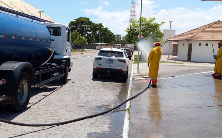 Centro Pesqueiro recebe serviços de limpeza e manutenção constantes