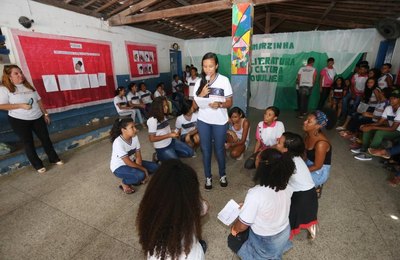 Estudantes da rede municipal iniciam apresentações da Flimarzinha nas Escolas de Marechal