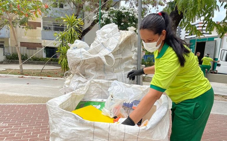 Prefeitura recolheu em novembro mais de 110 toneladas de recicláveis