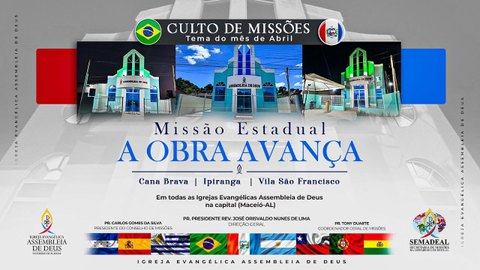 Culto de Missões - Acessível em Libras (14/04/2024)