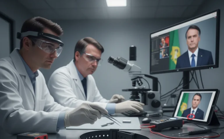 PF pericia tornozeleira eletrônica de Bolsonaro para apurar possível rompimento com material quente