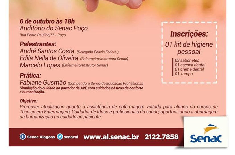 Humanização do Cuidado é tema de oficina no Senac