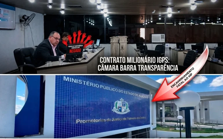 Ao negar transparência, Câmara de Palmeira, empurra caso do IGPS para o Ministério Público