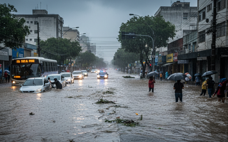 Chuva provoca alagamentos e deixa parte de São Paulo em estado de atenção
