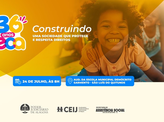 TJAL promove evento pelos 36 anos do ECA em São Luís do Quitunde