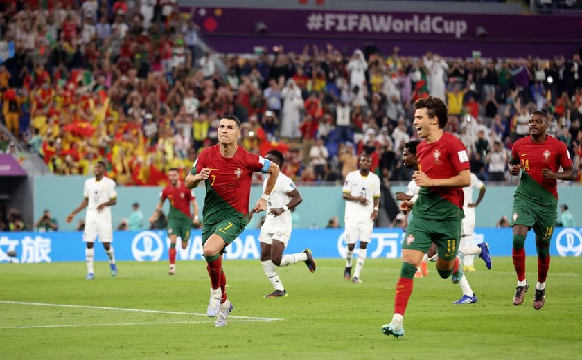 Com gol histórico de Cristiano Ronaldo, Portugal supera Gana por 3 a 2