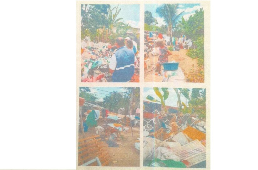 Após ação do MP, município de Pilar reorganiza residência marcada por acúmulo extremo de resíduos