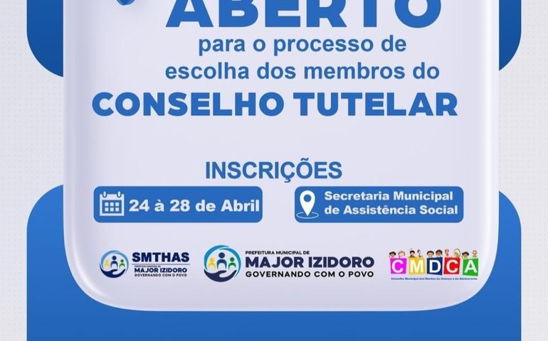CMDCA de Major publica edital para escolha de membros para o Conselho Tutelar
