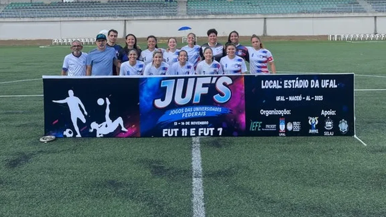 Futebol feminino da Ufal brilha e garante o primeiro e segundo lugares nos JUFs